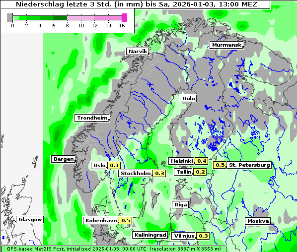 Niederschlag, 3. 1. 2026