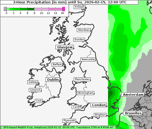 Niederschlag, 15. 2. 2026