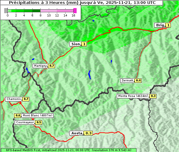 Niederschlag, 21. 11. 2025