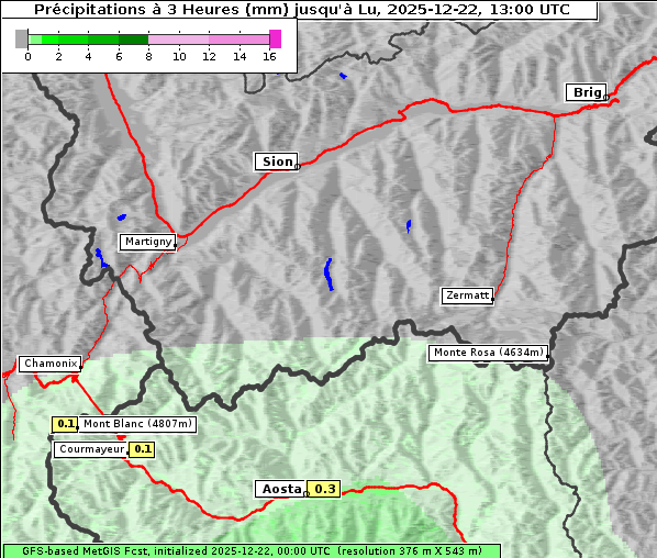 Niederschlag, 22. 12. 2025