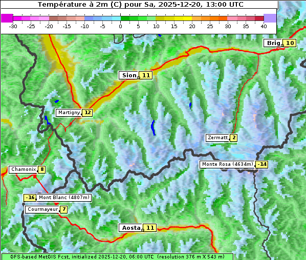 Temperatur, 20. 12. 2025
