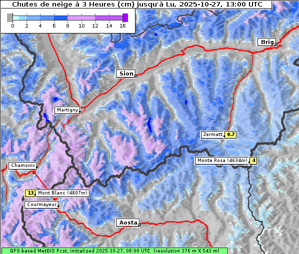Neuschnee, 27. 10. 2025