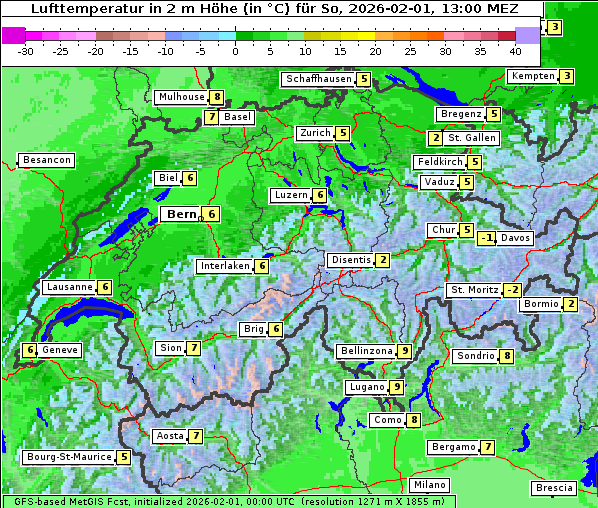 Temperatur, 1. 2. 2026