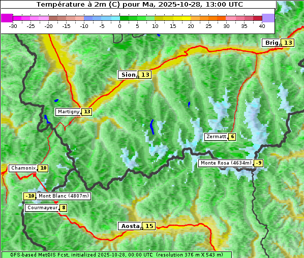 Temperatur, 28. 10. 2025