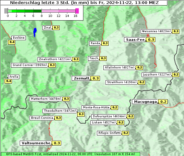 Niederschlag, 22. 11. 2024