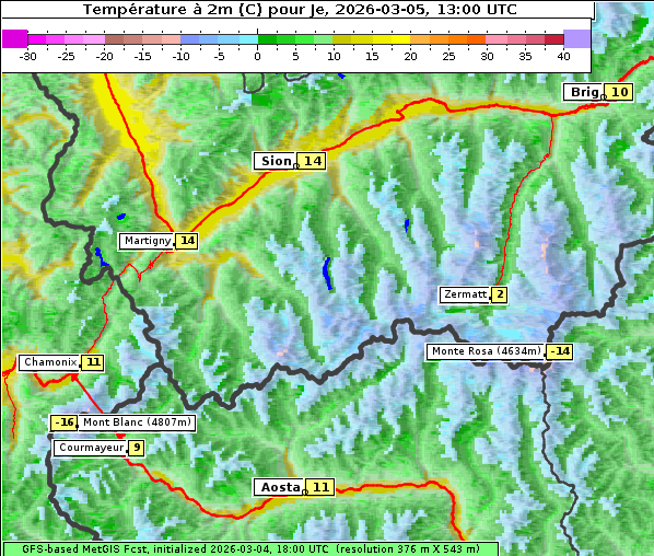 Temperatur, 5. 3. 2026