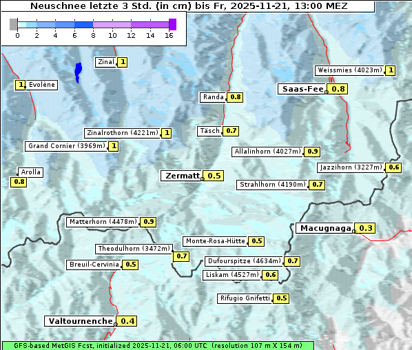 Neuschnee, 21. 11. 2025