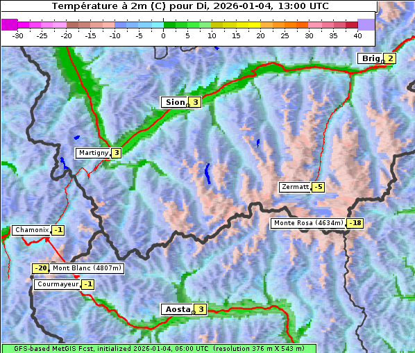 Temperatur, 4. 1. 2026