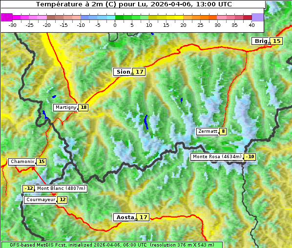 Temperatur, 6. 4. 2026