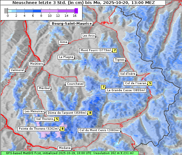 Neuschnee, 20. 10. 2025