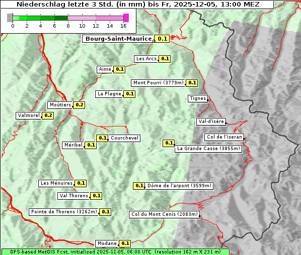 Niederschlag, 5. 12. 2025