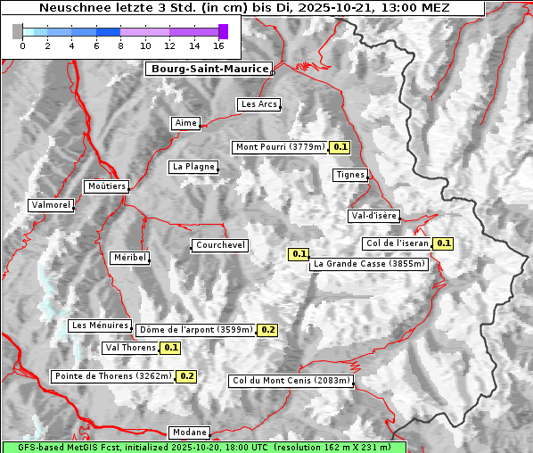 Neuschnee, 21. 10. 2025