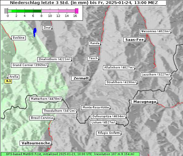Niederschlag, 24. 1. 2025