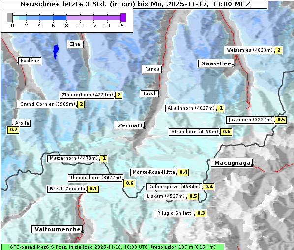 Neuschnee, 17. 11. 2025
