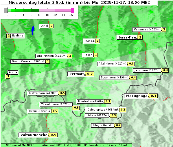 Niederschlag, 17. 11. 2025