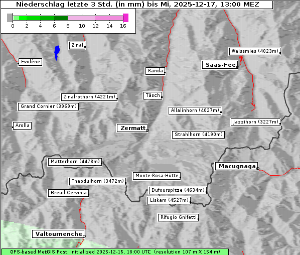 Niederschlag, 17. 12. 2025