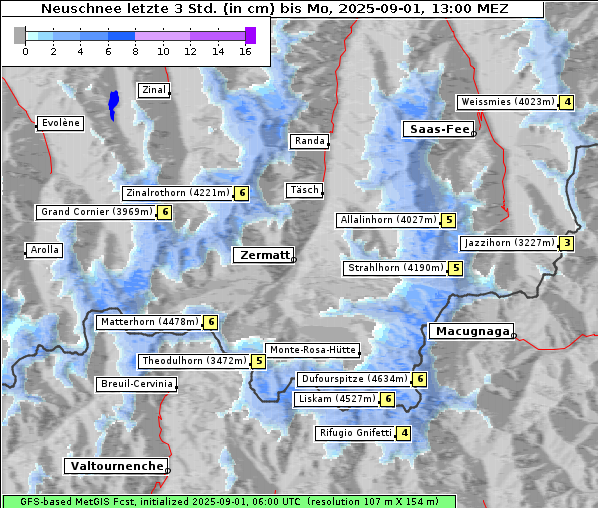 Neuschnee, 1. 9. 2025
