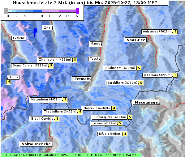 Neuschnee, 27. 10. 2025