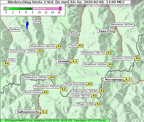 Niederschlag, 8. 2. 2026