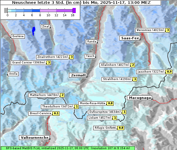 Neuschnee, 17. 11. 2025