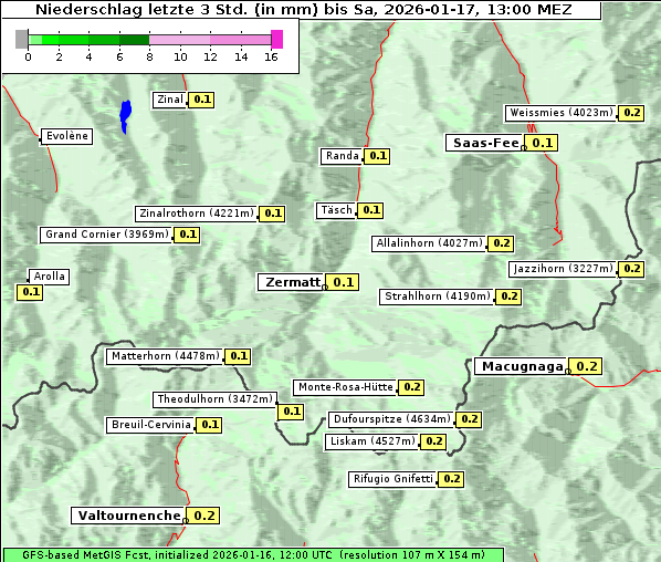 Niederschlag, 17. 1. 2026