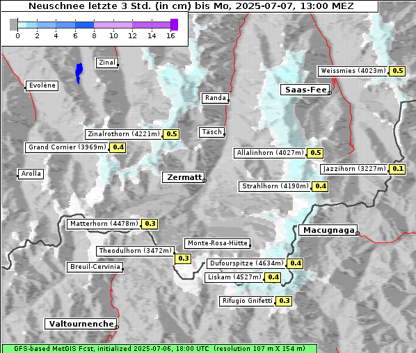 Neuschnee, 7. 7. 2025