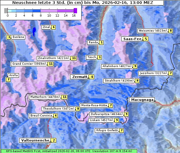 Neuschnee, 16. 2. 2026