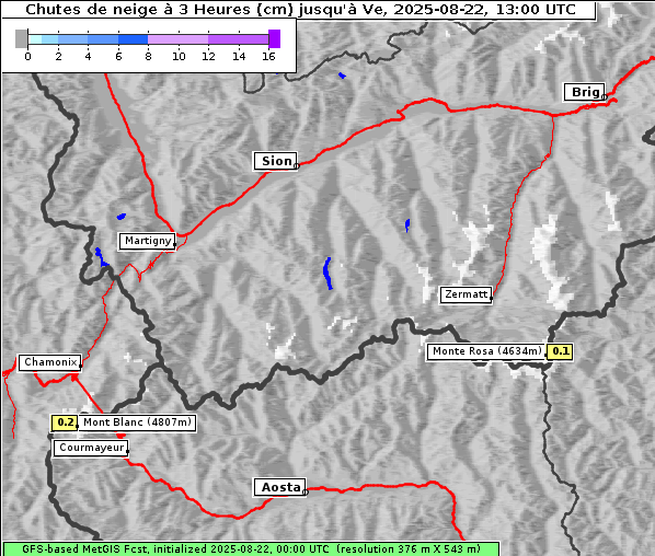 Neuschnee, 22. 8. 2025