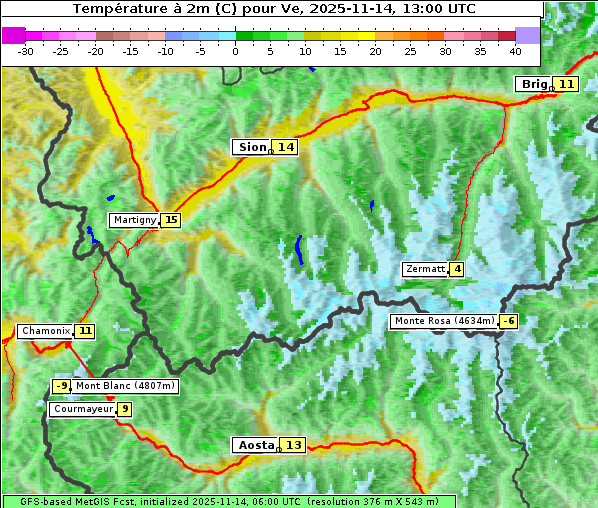 Temperatur, 14. 11. 2025