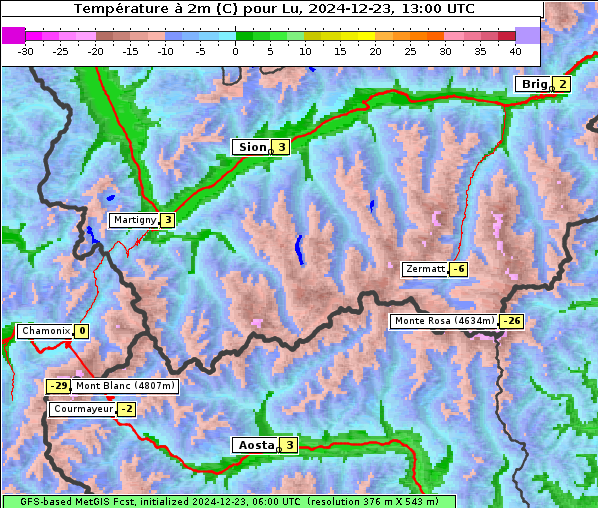 Temperatur, 23. 12. 2024