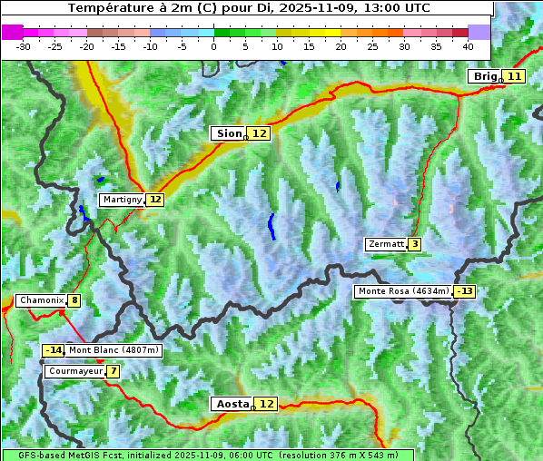 Temperatur, 9. 11. 2025