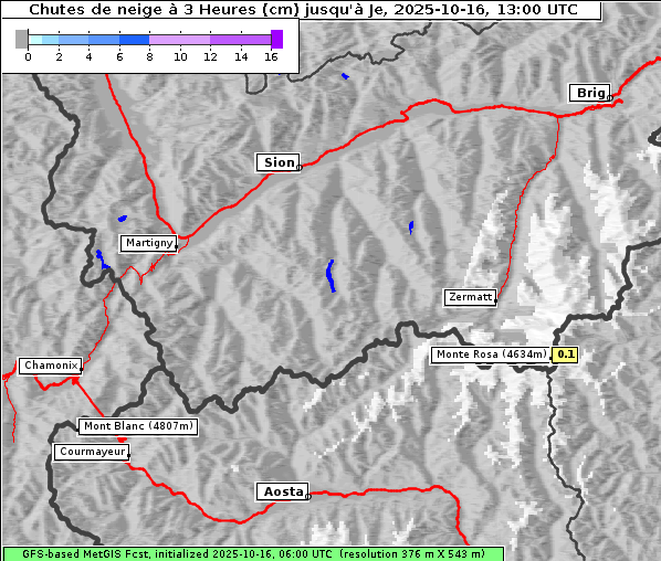 Neuschnee, 16. 10. 2025