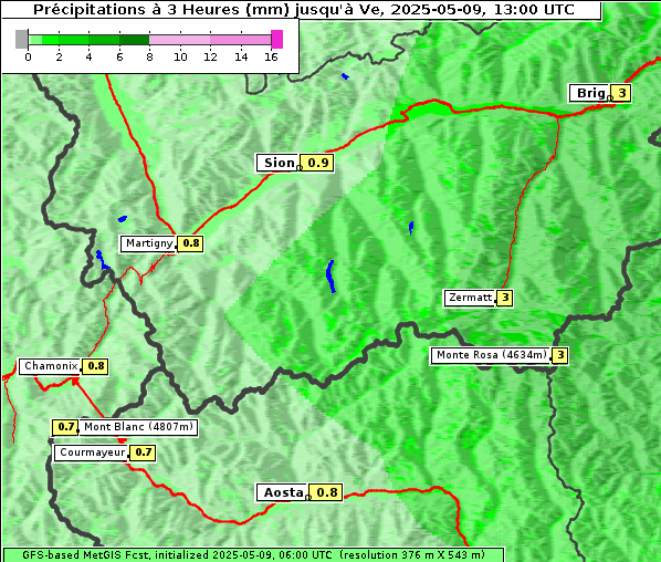 Niederschlag, 9. 5. 2025