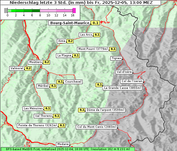 Niederschlag, 5. 12. 2025