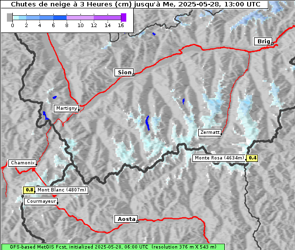 Neuschnee, 28. 5. 2025