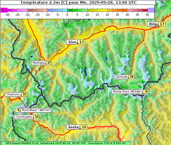 Temperatur, 28. 5. 2025