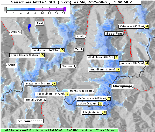 Neuschnee, 1. 9. 2025