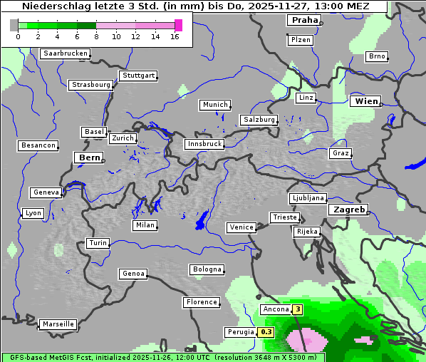 Niederschlag, 27. 11. 2025