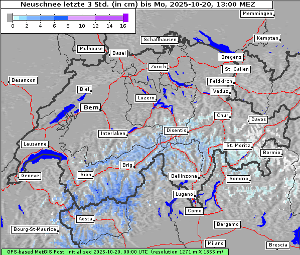 Neuschnee, 20. 10. 2025