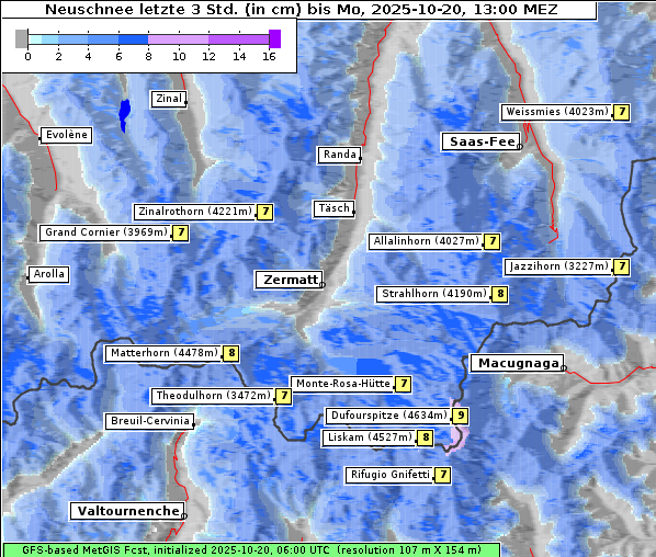 Neuschnee, 20. 10. 2025