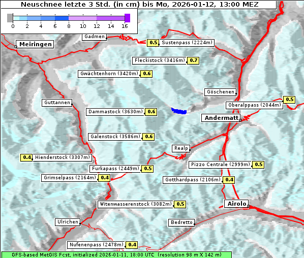 Neuschnee, 12. 1. 2026