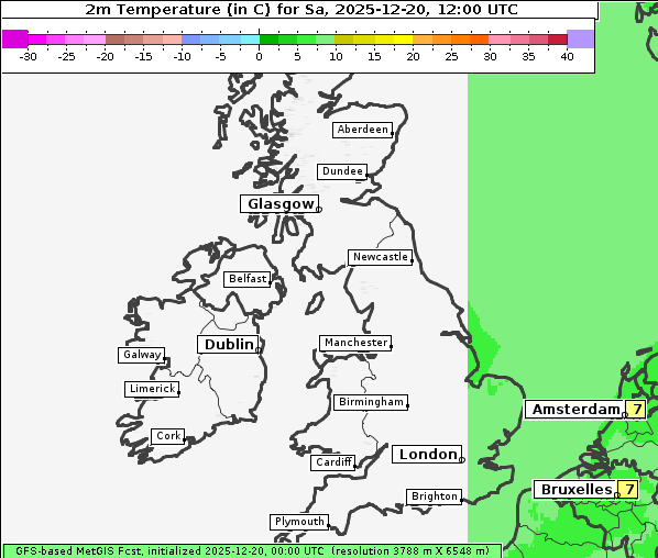 Temperatur, 20. 12. 2025