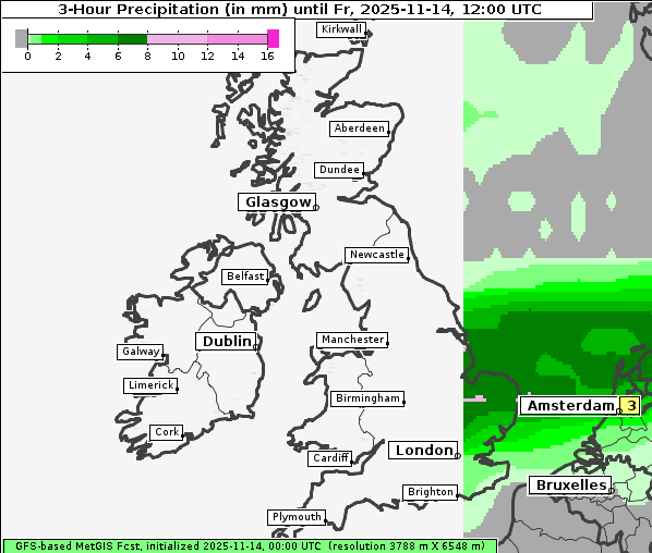Niederschlag, 14. 11. 2025