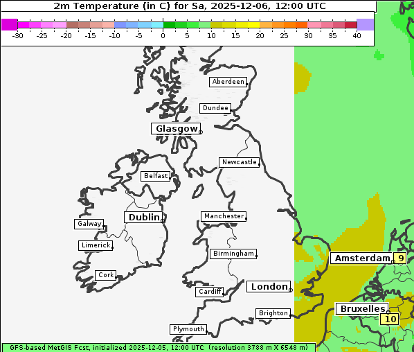 Temperatur, 6. 12. 2025