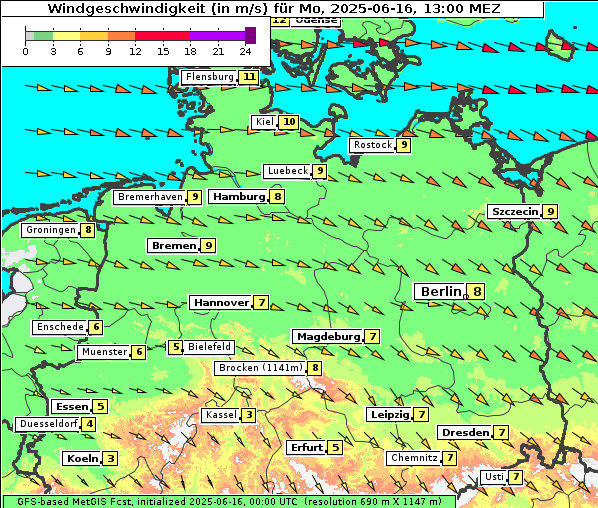 Wind, 16. 6. 2025