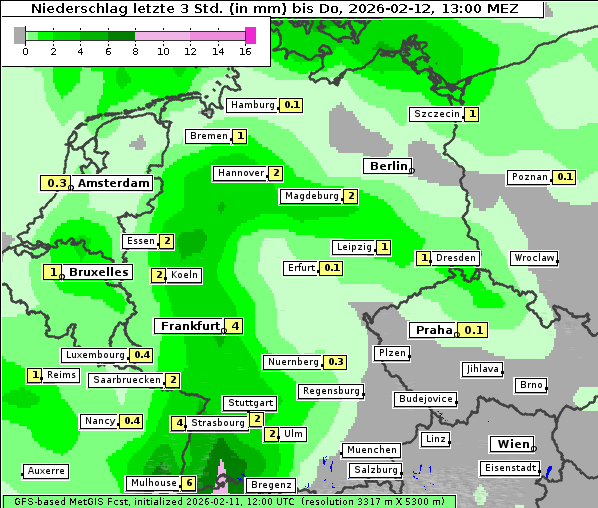 Niederschlag, 12. 2. 2026