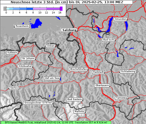 Neuschnee, 25. 2. 2025