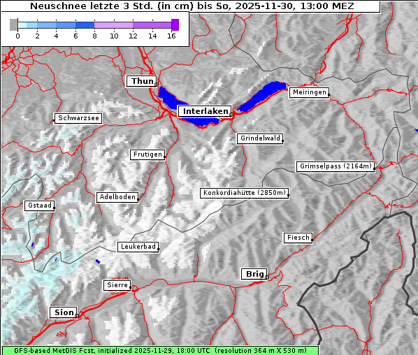 Neuschnee, 30. 11. 2025