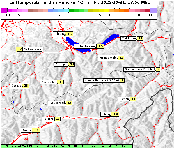 Temperatur, 31. 10. 2025