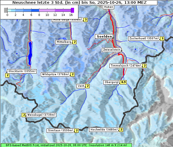 Neuschnee, 26. 10. 2025